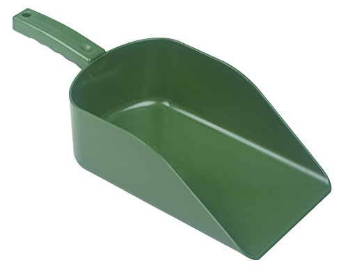 Hillbrush Hygiène Scoop4g 260 mm Transparente Pelle à main, Vert