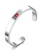 Produktbild Gratis engraving- neuen polnischen Medical Alert ID Armreif Edelstahl Identifizierung Armbänder