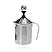 Produktbild Speedmar UK Mode Wohnkultur Milchaufschäumer Pitcher, Edelstahl Pump Milchaufschäumer Creamer Foam Cappuccino 400ML Kaffee Double Mesh Schaum