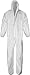 Produktbild Einweg Arbeitsoverall Overall mit Kapuze partikeldicht Weiß Gr. M-XXXL Farbe 1 Stück Größe L