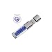 Produktbild AI CHEN Parfüm Crystal USB Stick 16/32 / 64GB Blau und Silber U Disk USB3.0 Swarovski Schmuck Memory Stick, externer Speicher für Laptop und PC