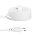 Produktbild U-Kiss 3757 Elektrische Zahnbürsten Ladegerät 110-220V Umgebungs ABS Induktiv Ladekabel für Reisen(Weiß)