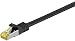 Produktbild Goobay 92658 RJ45 Patchkabel mit CAT 7 Rohkabel, doppelt geschirmt, S-FTP bis 600 Mhz, halogenfrei, Kupfer Kabel Stecker, vergoldete Kontakte, 30m, Schwarz