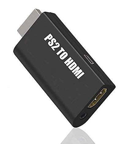 DooBuy Ps2 to HDMI Converter Adapter, Alife Video Converter Ps2 to HDMI Converter with 3.5Mm Audio Output for HDTV HDMI Monitor Supports All Ps2 Display Modes