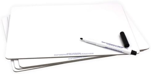 Pack of 10 x WB02 A4 plain whiteboard supplied with pen and bag -PACK OF 10