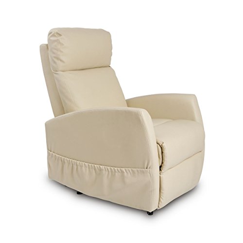 Sillón Relax de Masaje Compact. Función Calor. 5 programas. 3 intensidades. 8 Motores. Mando de Control. Polipiel de Alta Calidad. Bolsillo portaobjetos