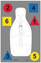 Law Enforcement Targets DT-ANTQ-A MultiPurpose FBI-Q/Vital Anatomy/Commands 23x35 Inch 100 Per by Law Enforcement Targets