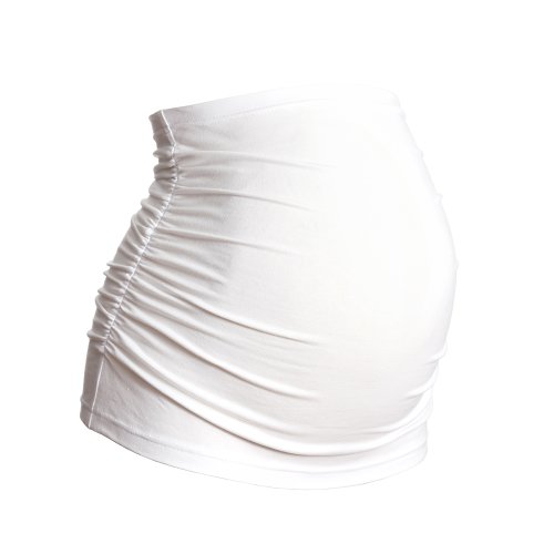 Harry Duley Ruched Maternity Belly Band - Pre Pregnancy UK 10, White