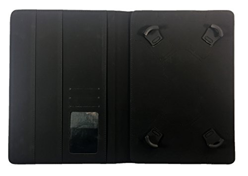 Denver TAQ-10242   TAQ-10243 10 1 inch Tablet Schwarz mit Roter Trimmen Universal Wallet Schutzh  lle Folio   10 - 11 zoll   von Sweet Tech