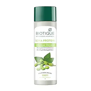 Biotique Soya Protein Intense Repair Shampoo & Conditioner For Dry & Damaged Hair, 120 ml