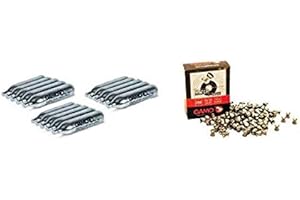 DataPrice Pack 15 bombonas CO2 12gr. Gamo + 250 Balines Gamo Match 4,5 mm. para Pistolas y Carabinas