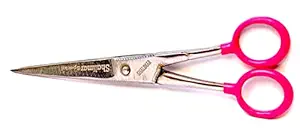 Shalimar Brand Barber Scissors, Pure Reti Scissors Professional Salon Barber Hair Cutting Hairdressing Tool Scissors Nose Hair Cutting Men Women Beard Trimming 7 Inches , ABS Laminated (Pink) Handcrafted in India