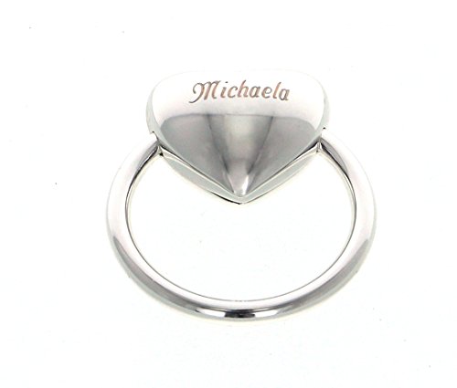 Preisvergleich Produktbild Babyrassel Kinderrassel Beißring versilbert mit Herz persönliche Gravur Namen und Datum Geschenk Taufe, Geburt