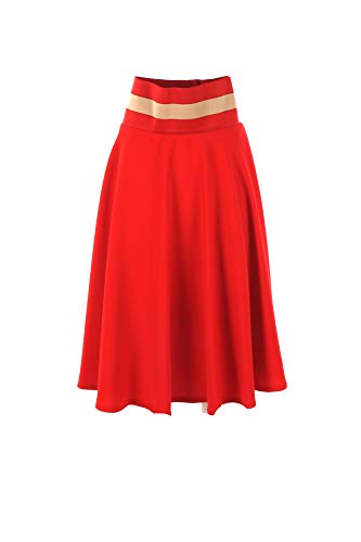 Preisvergleich Produktbild LE STREGHE Gonna Donna M Rosso Ze301 Primavera Estate 2018