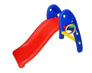 EHomeKart Slide for Kids - Cute Foldable Beginners Slider - With Ring Hoopla For Boys And Girls 1 Year To 3 Years - L 106 x B 55 x H 72cm