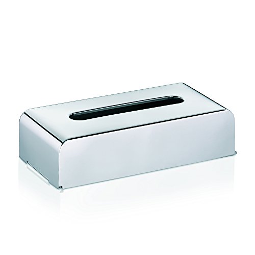 KELA 22860 Kosmetiktuchbox mit Wandhalterung, 27x 12,5x 7cm, Edelstahl 18/10, Faber, Silber Glänzend - 2