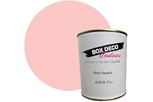 BOX DECO COULEURS Peinture murale acrylique aspect mat Aqua Déco - 750 ml, Rose Poudré