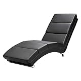relaxliege relaxsessel arles ii mit massage leder schwarz 【 Technisch Daten 】 Maße (LxBxH): 173cm x 55cm x 89cm // Farbe: schwarz (Kunstleder) // Belastbarkeit: max. 180kg
