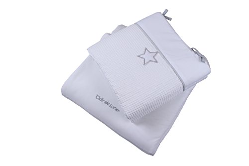 Clair de Lune Silver Lining 2 Piece Cot/Cot Bed Quilt & Bumper Set