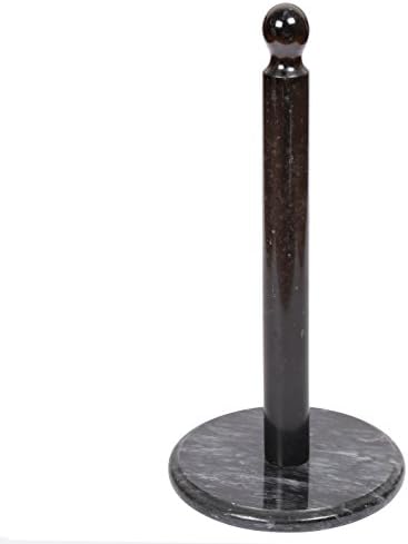 Creative Home 74123 Marble Deluxe Paper Towel Holder, Black