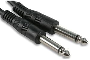 TECHWAREGAMES 0.15M Short Mono Guitar AMP Cable Lead Jack Male PLUG 6.35mm / 6.33mm Patch