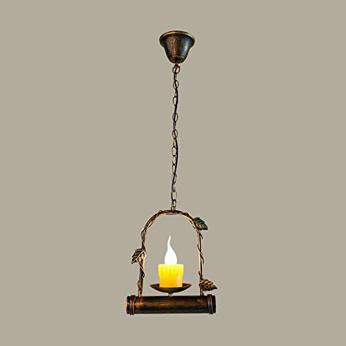Creative Ceiling Light American Village Swing Iron Chandelier Retro Nostalgic Candle Decorative Pendant Lamp
