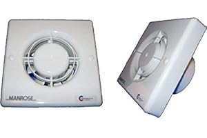 Manrose XF100T 2 to 20min Extractor Fan Timer 4" Bathroom Toilet 3 Year Warranty