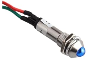 CABLEPELADO Voyant LED | Voyant LED pour panneau | Câble 50 cm | Convient pour panneaux électroniques, tableaux de contrôle, circuits électriques | Diamètre de montage 8 mm | Tension 220 VAC | LED