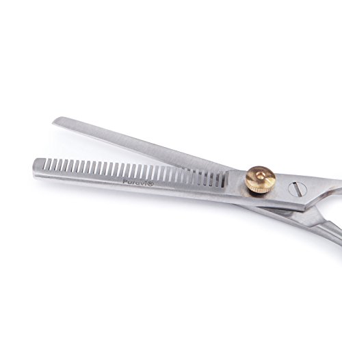 Purovi Friseur Haarschere + Etui | 2er Set Schere - 3