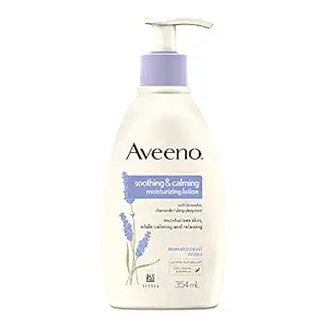 Aveeno Soothing and Calming Body Lotion for Normal Skin, White, 354 ml