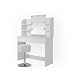 Produktbild Vicco Schminktisch Charlotte 142 x 108 cm Weiß - Frisiertisch Kommode Spiegel mit LED-Beleuchtung und Hocker +++ Schminkkommode mit Schubfach- und Regalsystem +++ (Weiß)