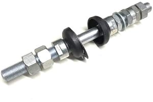 STREETPARTS24 Vorderrad Achse 11mm mit Konus Lagerschalen passend für Puch Maxi X 30 40 – Mofa Moped Ersatzteil