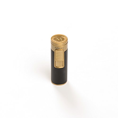 4-fach Zigarrenbrenner – Marke: Myon Paris – Zigarrenfeuerzeug – Feuerzeug – Humidor - 2