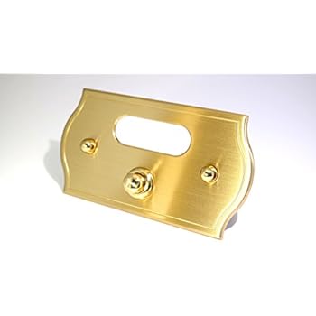 Campanello Pulsantiera Arterameferro - In Ottone Brunito 1 Pulsante - Per Ingresso Casa, Funziona A 12V E 220V