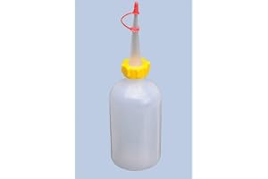 hünersdorff klämflaska 250 ml, LD-PE, livsmedelssäker, för särskilt fin dosering, med stabil fästmutter och droppstängning, för kök, laboratorium eller hobby