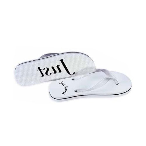 Preisvergleich Produktbild Flip Flops Just Married (Braut) Gr. S ~ 36