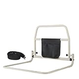 handrail Bedside armrests, one-button folding/with storage bag/can help get up/prevent falling out of bed, pregnant women get up support bracket bed care products