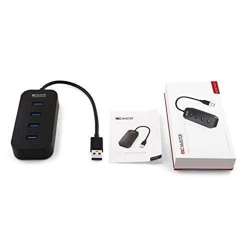 USB Hub, BC Master 4-Port USB 3,0 Splitter mit LED Licht Super Speed Datenübertragungsraten bis zu 5Gbps für Macbook, Laptops, Ultrabooks und Tablet PC - 8