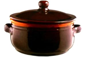 Colì Maioliche e Terrecotte dal 1650 Brunella Tegame con Coperchio, Terracotta, Marrone, 24x12