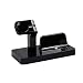 Produktbild JullyeleDEgant 2-in-1-Schnellladestation, Stationsladegerät ABS-Halter Space Saver für Apple Watch für iPhone