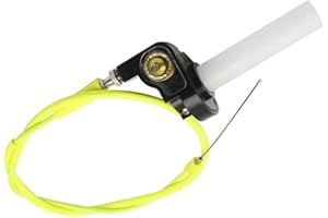 ZSDTRP 7/8" 22mm Twist Throttle Accelerator with Colorful Cable Set for CRF50 CRF70 XR50R XR75 Mini Bike Pit Bike Dirt Bike fit for 4-Stroke Dirt Mini Pocket Bike ATV (Gold)