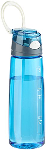 PEARL sports BPA-freie Kunststoff-Trinkflasche mit Einhand-Verschluss, 700 ml, blau - 3