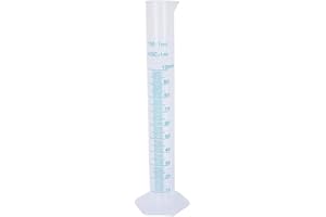 TXUOLIN 1Pc 100ml Plastic Graduated Cylinder Transparent Measuring Cylinder Set Measuring Test Tube Clear Graduated Cylinder with Double Sided Markings Glassware and Labware