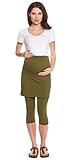 Be! Mama Umstandsleggings mit Rock, hochwertige Baumwolle, Modell PENTI – 3/4 oder lang, Umstandsrock - 2