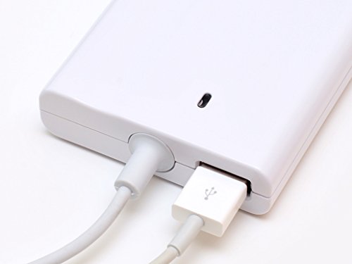one38 UltraSlim Netzteil 60W für MacBook Air, MacBook und MacBook Pro mit MagSafe L Stecker (groß) | USB-Anschluss zum Laden von Smartphones, Tablets, etc. z.B. iPhone 6 | 60W Leistung | Ladegerät Ladekabel Reisenetzteil mit Eingangsspannungsbereich 110~240V | Für MacBook Air (2008-2011), MacBook und MacBook Pro (2006-2012) | Ersetzt unter anderem A1184, A1330, A1334 und A1344 - 7