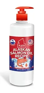 Plato Pet Treats Wild Alaskan Salmon Oil 15.5-Ounce