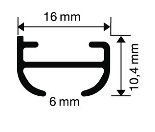 GARDUNA 120cm Schleuderschiene Gardinenschiene Vorhangschiene, Aluminium, weiss, glatte, glänzende Oberfläche, 1-läufig - 5