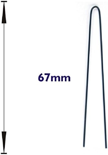 Wig Pins 67 mm Straight (Pack of 100) Black
