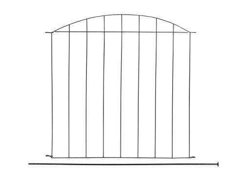Metall Teichzaun – Set „Gräfrath“ 11 tlg. – anthrazit – Länge ca. 365 x 76,5/65 cm, Tiergehege, Gartenzaun, Campingzaun, Zaun, Zaunmatten, Steckzaun - 3