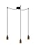 Produktbild Bulb Attack UNO Basic S_3 (7881) A++ to E, Deckenleuchten, Metall, 60 watts, E27, messing glänzend/schwarznuss, 158,5 x 3,3 x 158,5 cm